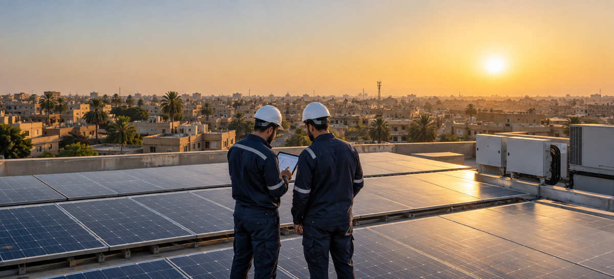 Solar panels in Iraq